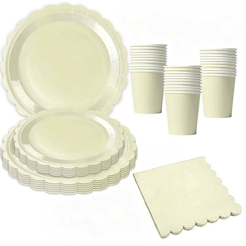 Birthday Party Tableware Set Pink Purple Disposable Paper Plates Napkins Cups Party Decor Wedding Baby Shower Party Supplies