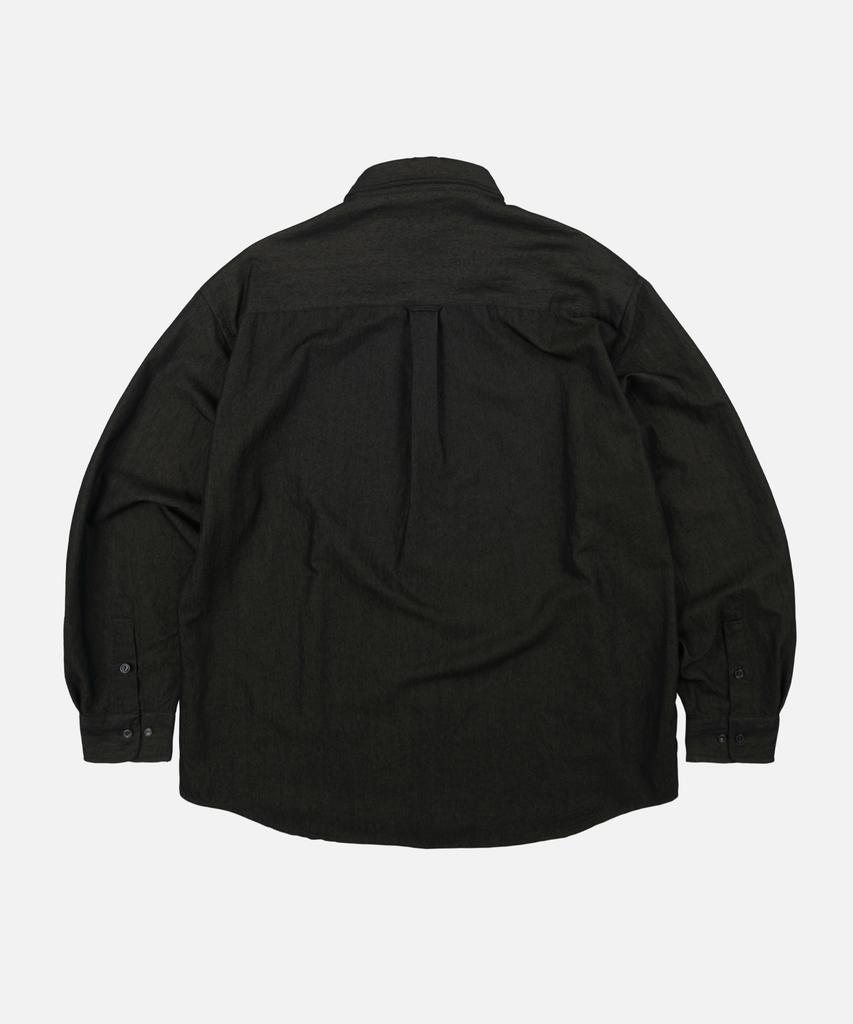 FRIZMWORKS Two Tone Relaxed Shirt 002 _ Black Brown