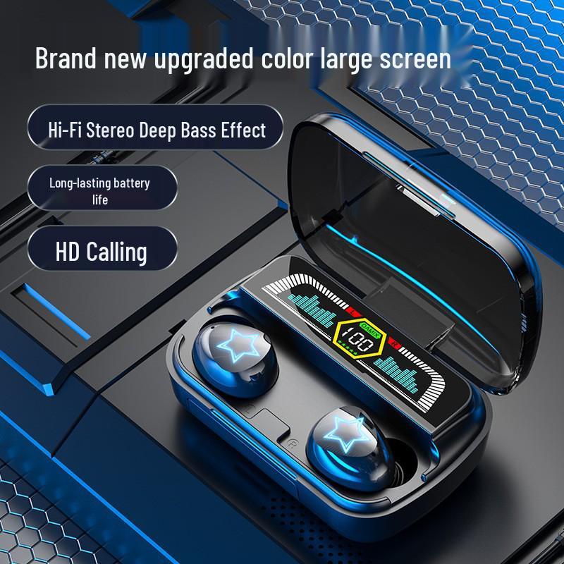 

TWS Bluetooth In-Ear Earphones with LED Display, Large Capacity Power Bank, and Long Battery Life AS-07