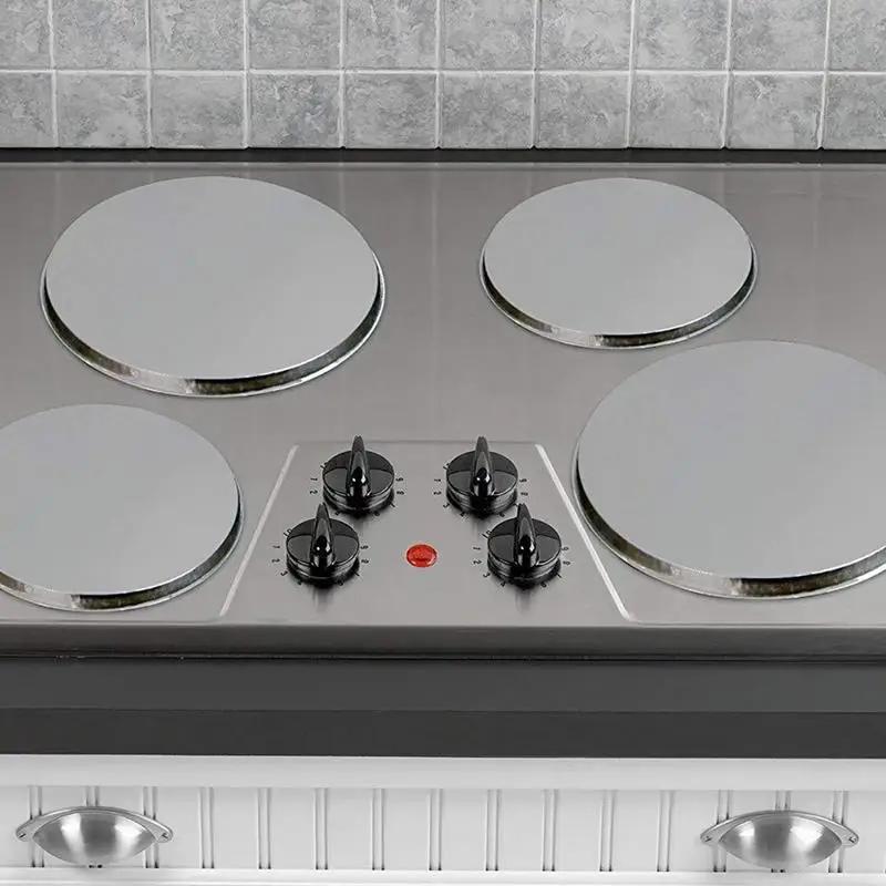 Copri Fornelli Elettrici Acciaio Inossidabile Antiruggine Piastre Rotonde Copri Forno Copri Fornelli da Piano Cucina Rotondi Fornelli
