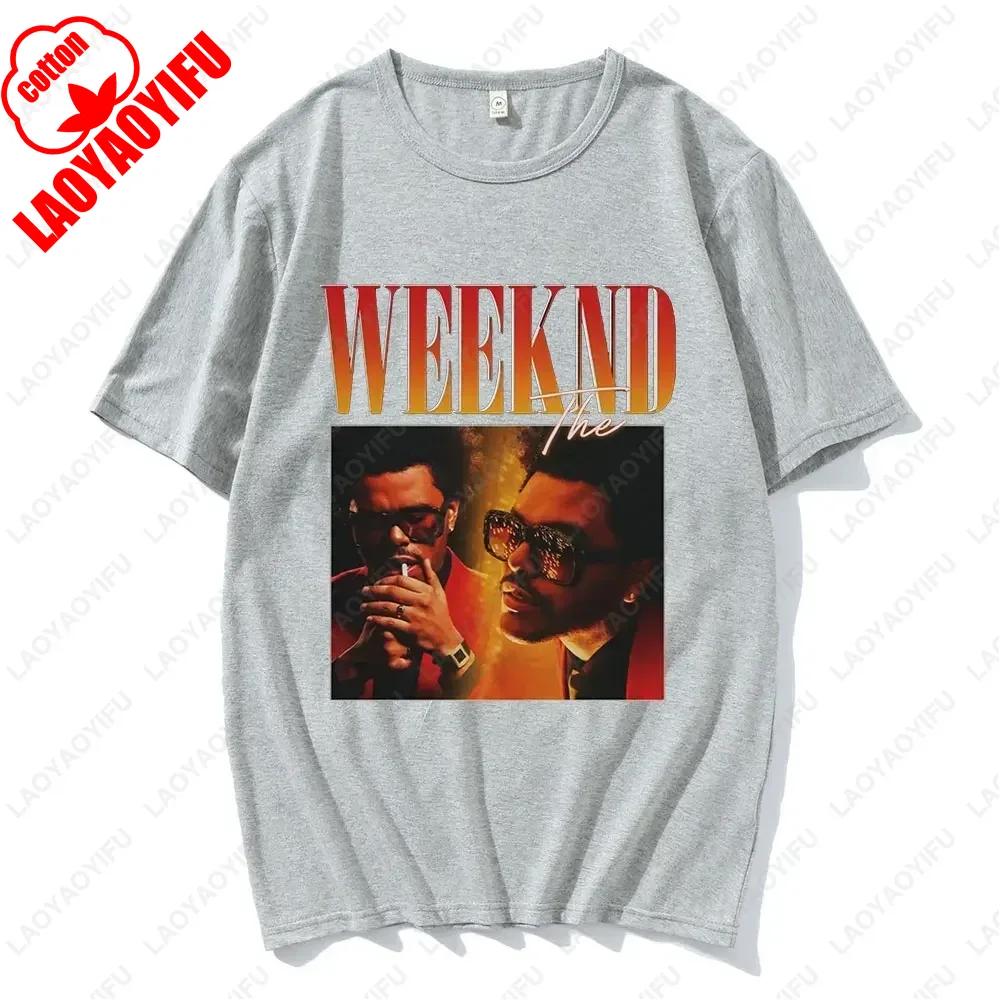 The Weeknd Print Crewneck forunisexT ShirtunisexGraphic Printed Fashion Harajuku Hip Hop Clothes Causal Unisex Classic Style