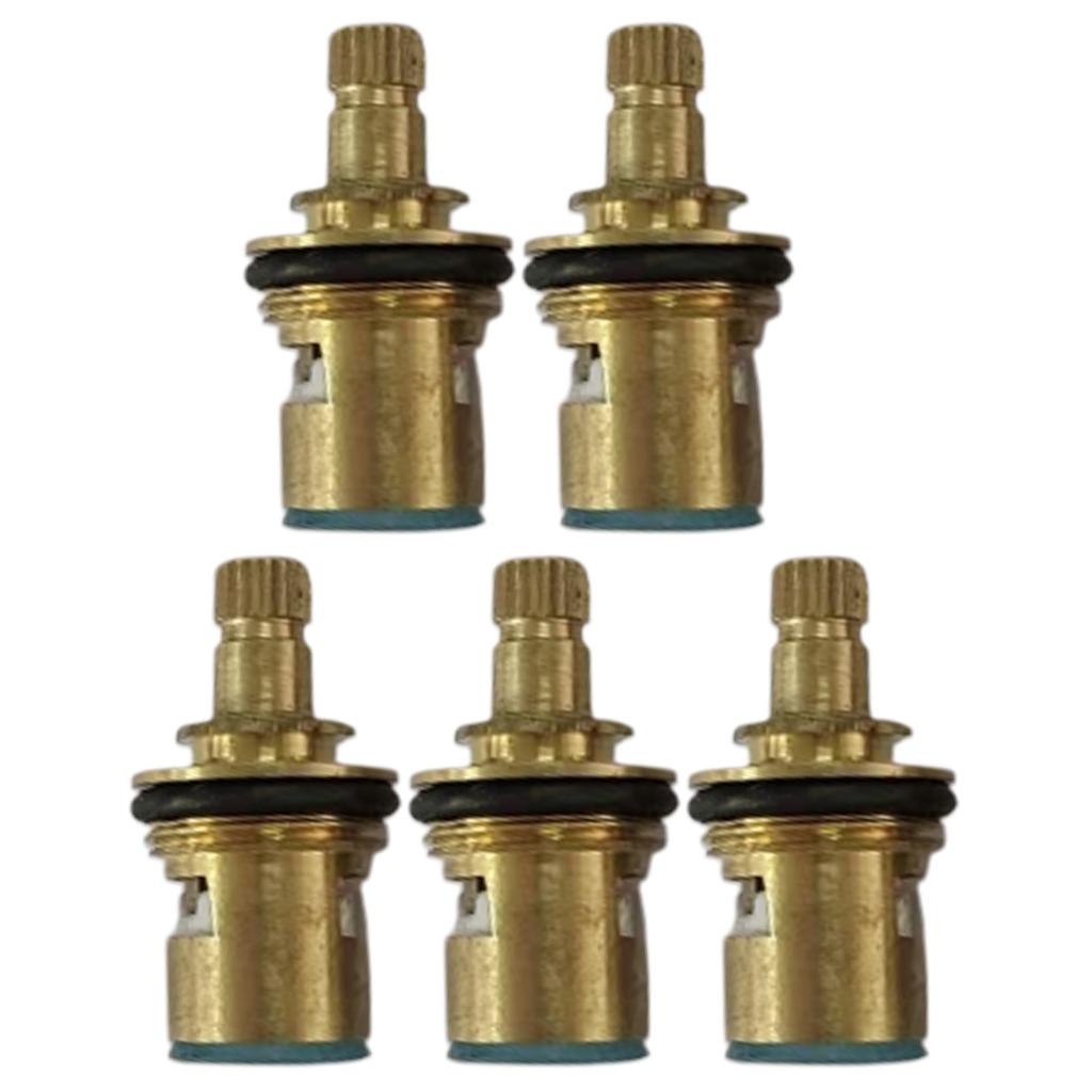 Tap Cartridge Replacement Gold Thickened Brass Mixer Valve Hot & Cold Faucet Valves Repair Tool for Universal Faucet Use