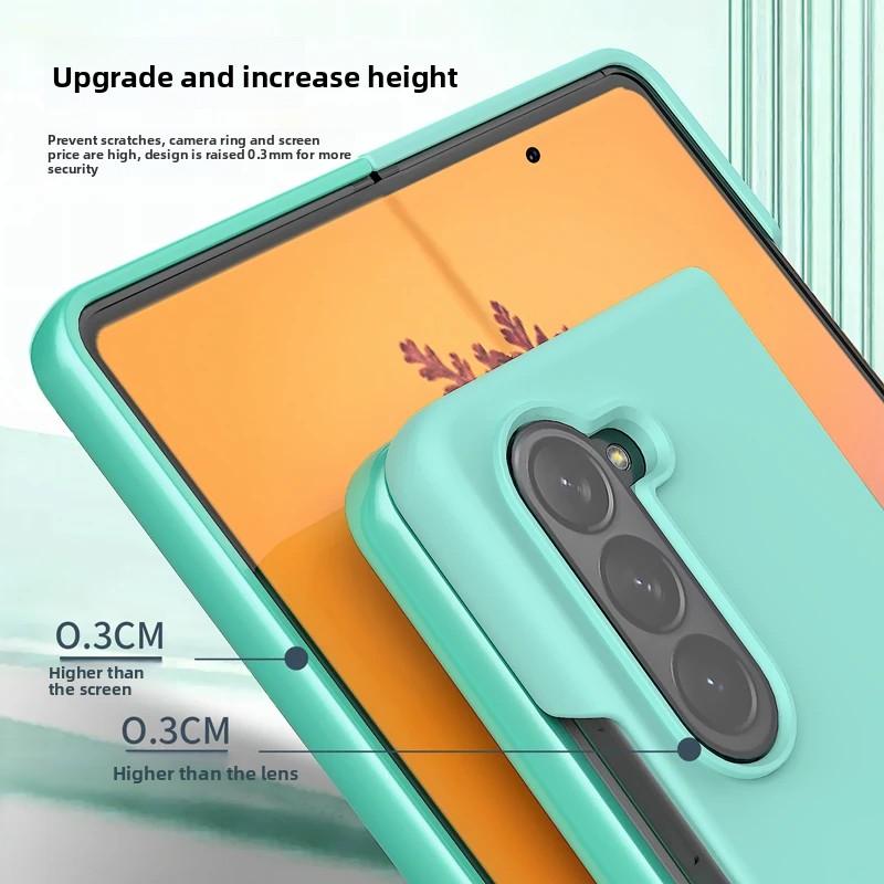 Liquid Silicone Case for Samsung Galaxy Z Fold 7 6 5 4 3 5G Comfortable Grip Soft Touch Rubber Anti-drop Protective Cover