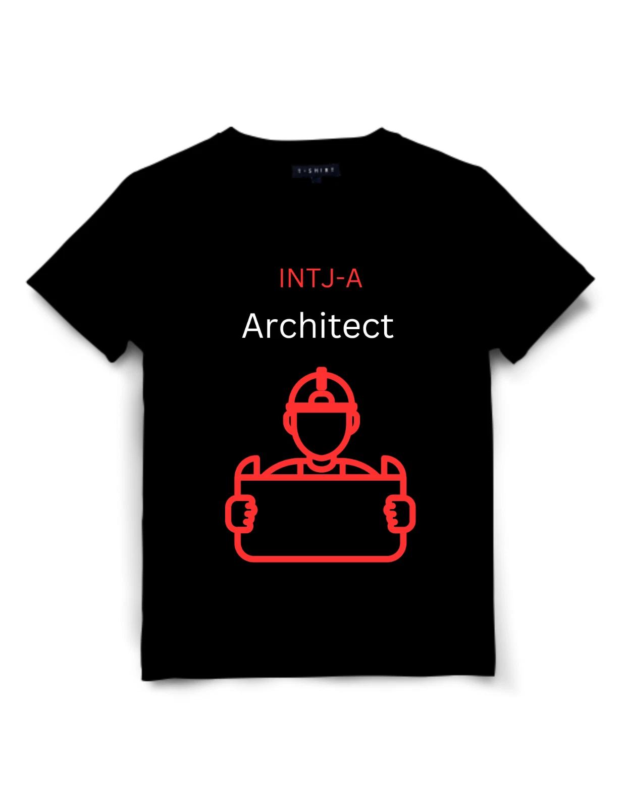 INTJ-A Architect Personality Type T-Shirt Design Unisex Jersey Short Sleeve Tee XL