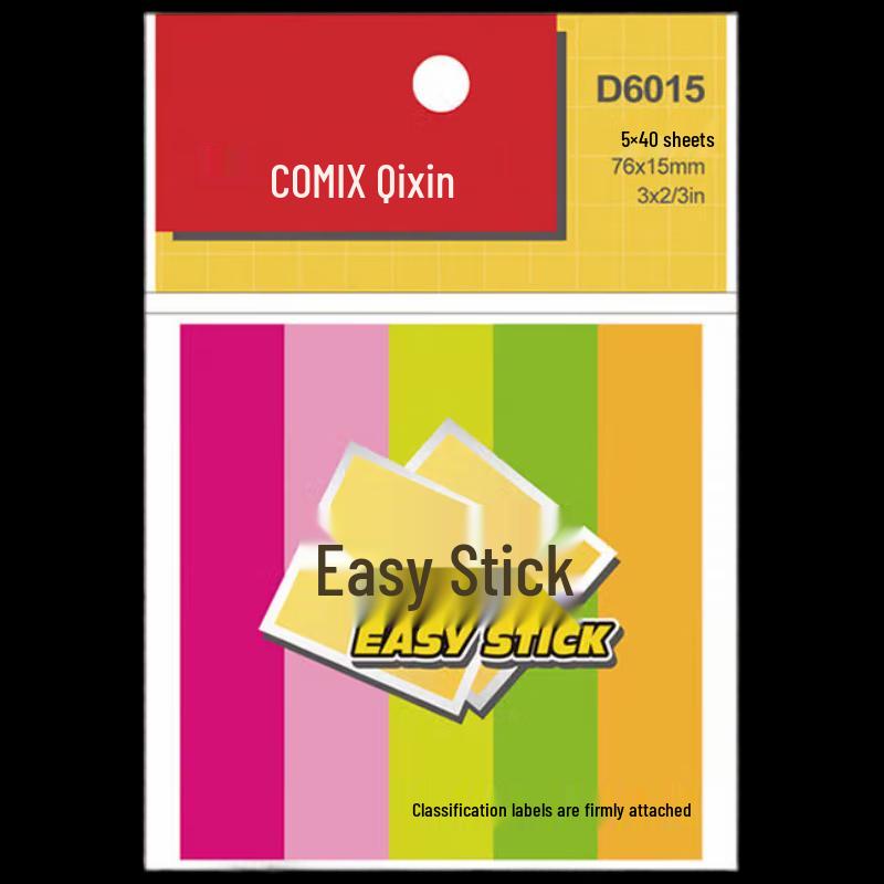 COMIX D6015 Multi-Color Sticky Notes