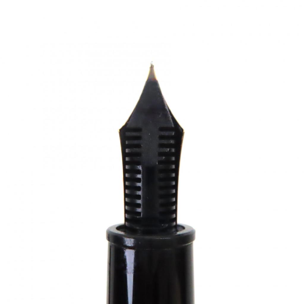 Very Good MONTBLANC Fountain Pen Meisterstück 147 Traveler Black Gold 14K Mens Used