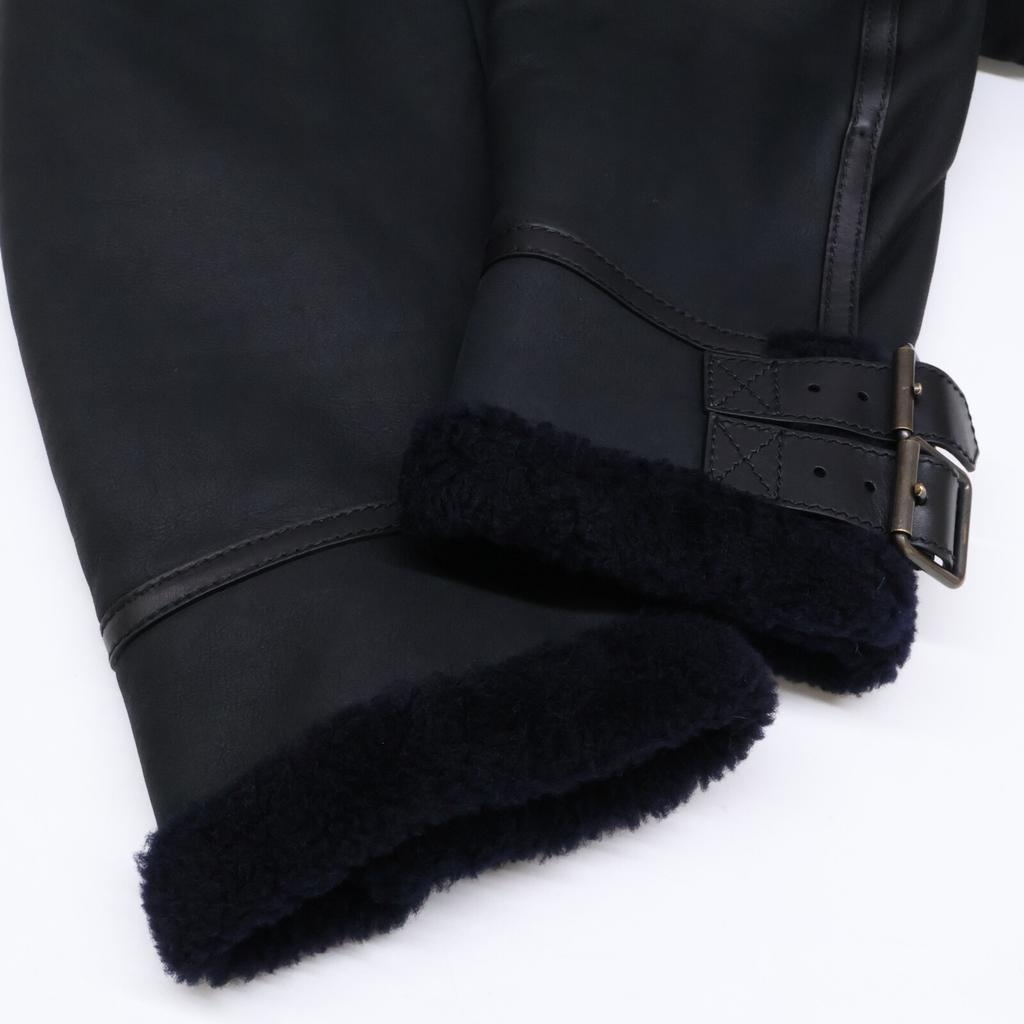 LOEWE Excellent condition 24 Stainless Steel wool and lambskin bomber jacket Jacket 50 blackUsed