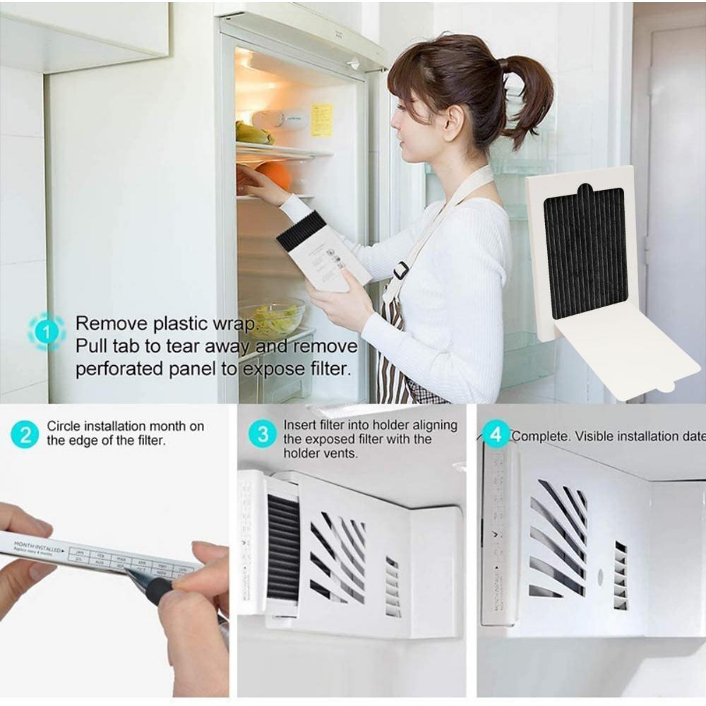 (4-Pack) Suitable for Refrigerator Air Filter EAFCBF PAUL 241754002 242047801 Filter Replacement Accessories 2