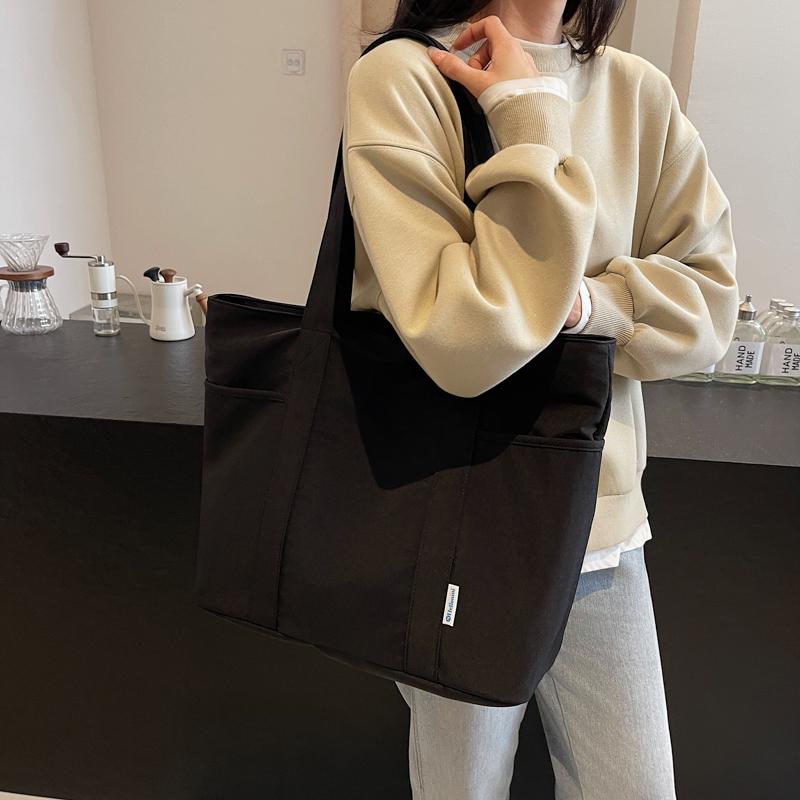 Duża pojemność płócienna torba typu tote torba damska na ramię