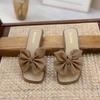 Damen Sommer 2025 Feenstil Flache Schleifenslipper - Weiche Sohle