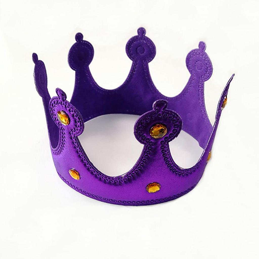Halloween Royal Crown Bright Sequins Cloth Prince Princess Crown