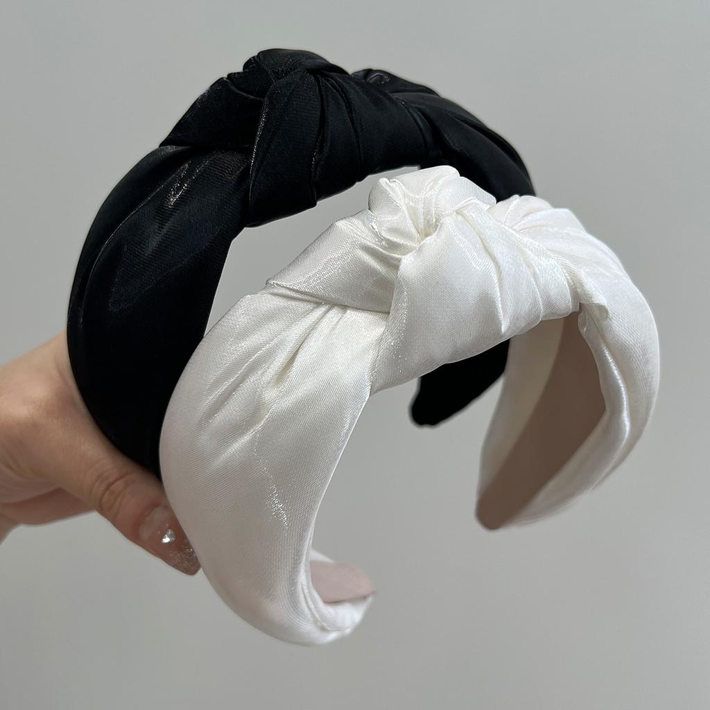 Spring Colorful Satin Big Knot Hairband Headband Adult Hair Accessories Hair Jewley