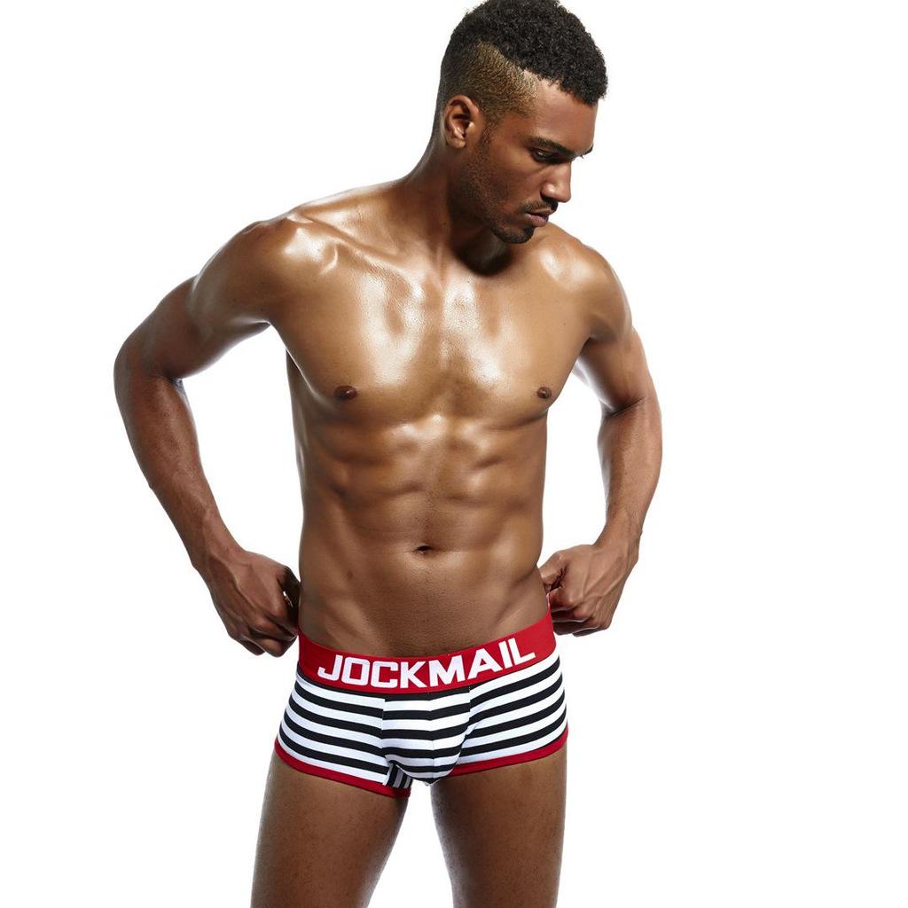 JOCKMAIL Herren Baumwolle Po-Enthüllende Boxer Briefs - Sexy & Erotische Unterwäsche