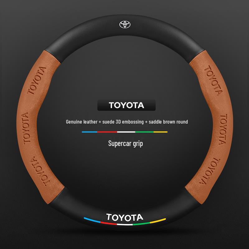 Echtes Leder Carbonfaser Wildleder Lenkradbezug für Toyota Avalon (Modelle 2021-2026) - Ultradünnes Design