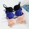 Front Closure Bra for Women Seamles Push Up Bralette Steel Ring Firm Breast Lingerie