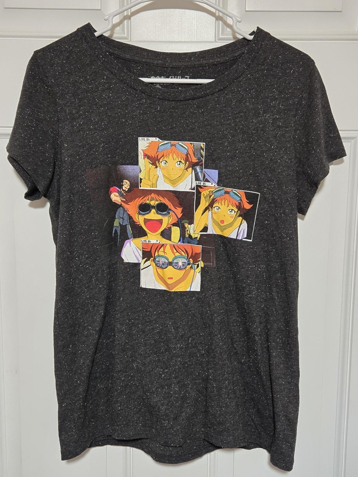 Cowboy Bebop Shirt Sunrise Funimation Size Medium M Anime Cartoon Black Gray Unisex T-Shirt S