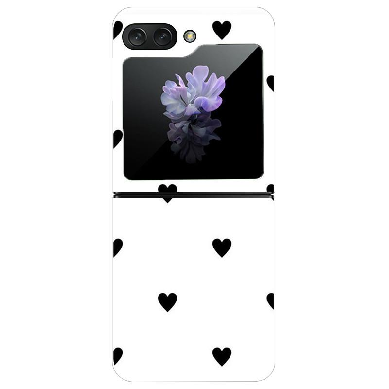 Für Samsung Galaxy Z Flip5 Hülle Harte PC-Handy-Rückabdeckung für Samsung Galaxy Z Flip 5 5G Hüllen 6,7'' ZFlip5 Niedliche Katze Funda Schale