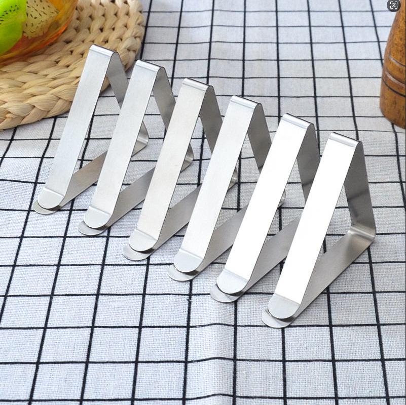Adjustable Large Stainless Steel Tablecloth Clip for Dining & Picnic
