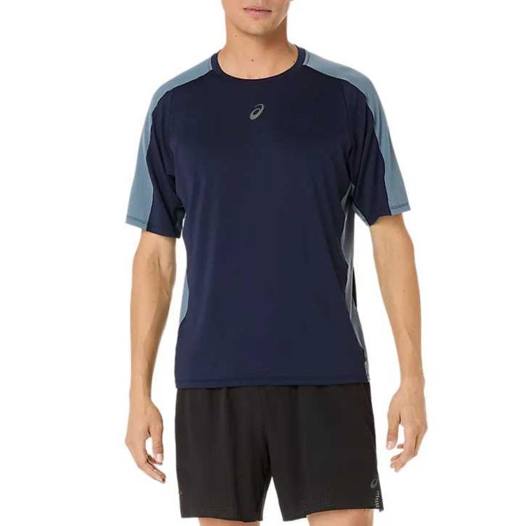 Asics Fujitrail Elite Logo Round Neck Stretch Knitted T-Shirt Men Tops 2011D264-402 L