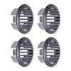 4Pcs 3in 76mm RV Air Louver Ceiling Vent 316 Stainless Steel Boat Ventilation Cover Round Air Vent Louver for Yacht