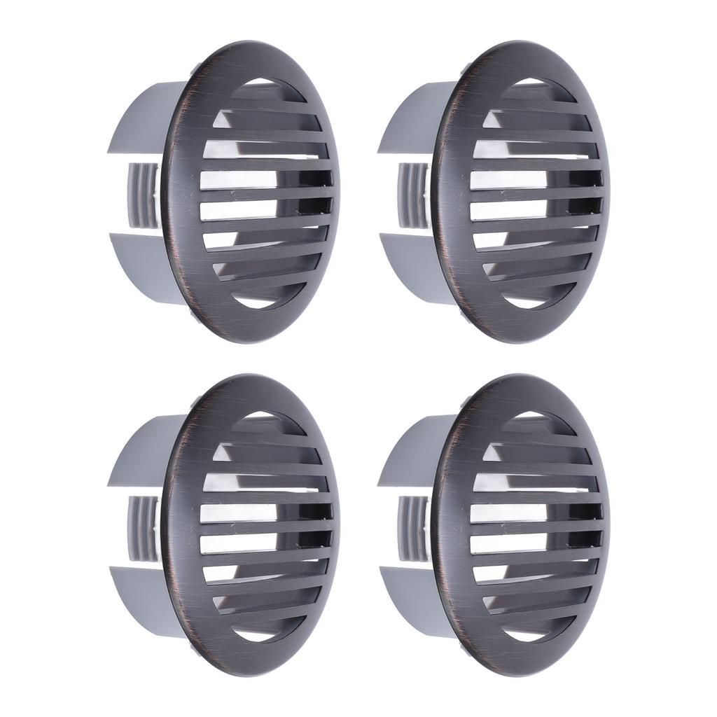 4Pcs 3in 76mm RV Air Louver Ceiling Vent 316 Stainless Steel Boat Ventilation Cover Round Air Vent Louver for Yacht