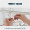 8/10/20 Clips Stainless Steel Laundry Drying Rack Clothes Hanger Windproof for Underwear Socks Bras Hats