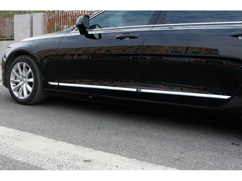 Decor Rama Proiector Ceață Față Volvo S90 & Autocolant Protector Buza Față