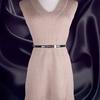 New Women's Trendy Pair-buckle Adjustment Thin Belt, Versatile Dress Decoration Candy Color Belt