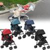 Solid Four Color Wheeled Baby Stroller Lightweight Foldable Convertible Seat