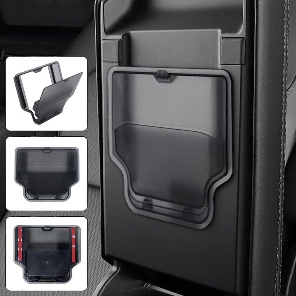Interior Console Organizer Storage Tray Armrest Box Secret Privacy Holder Coaster Mat For Tesla Model 3 Highland 2024 2025 2026