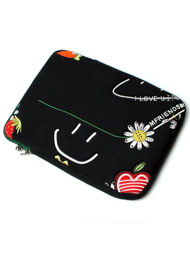 Mfriends Smile Flower Art Laptop & Ipad Pouch Mfriends