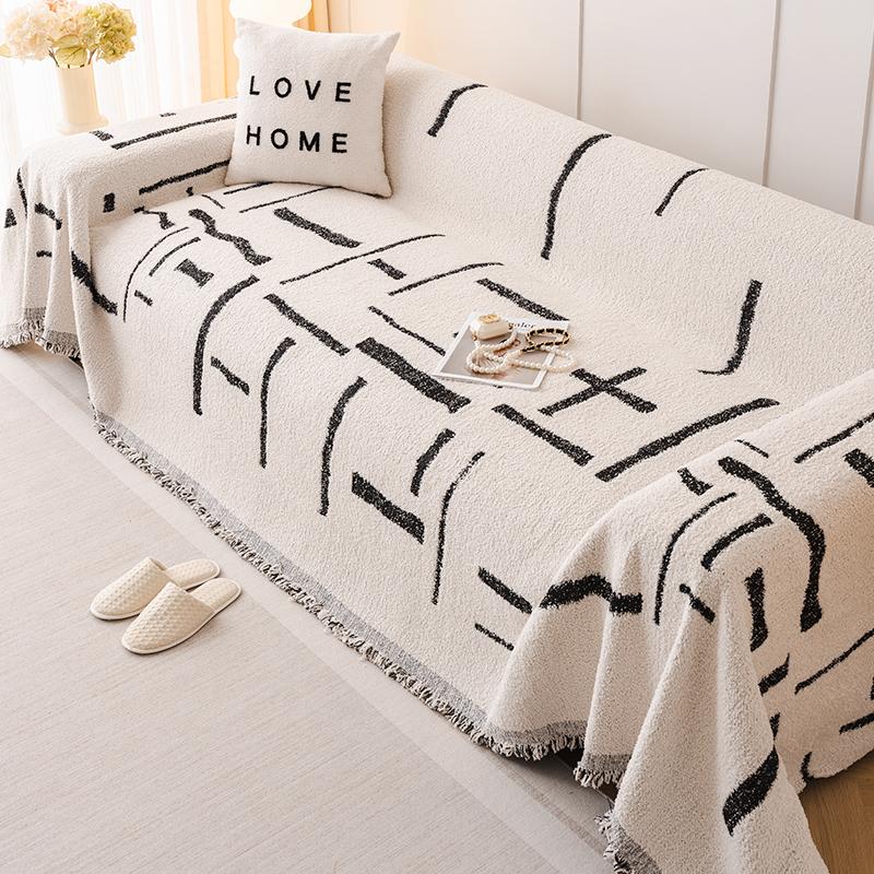 Sofa Cover Cloth Anti-Scratching Sofa Cover Cream Style Four Seasons Universal Non-Slip Full Cover Towel All-Inclusive Universal Sofa Cover