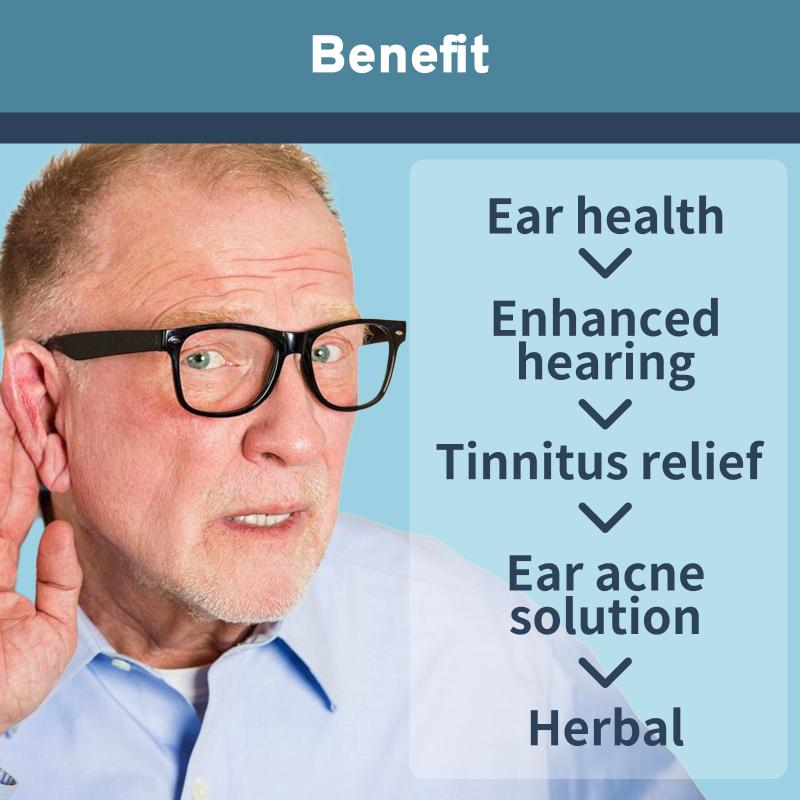 Ear Care Serum Ear Drops To Relieve Dizziness, Tinnitus, Hearing Loss, Ear Pain Ear Discomfort Clean Earwax 30Ml