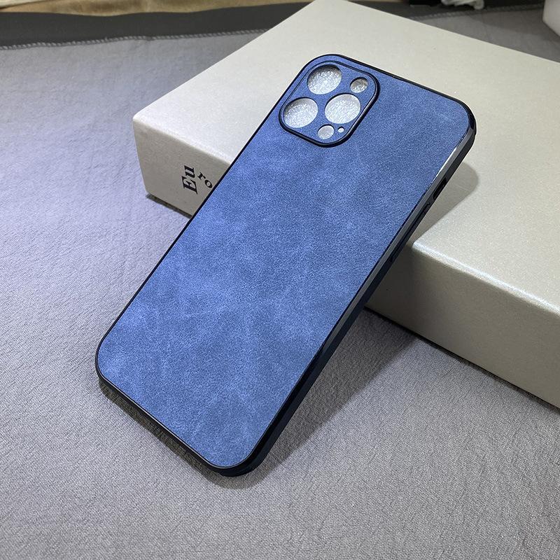 The new lambskin is suitable for Apple IPhone13promax mobile phone case 13/12/11 pro mobile phone case xr8p.