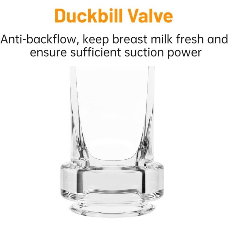 Soft Silicone Membrane Duckbill Valves Replacement Breastpump Accessory Part for S18/S21 Wearable Electric Breast Pump