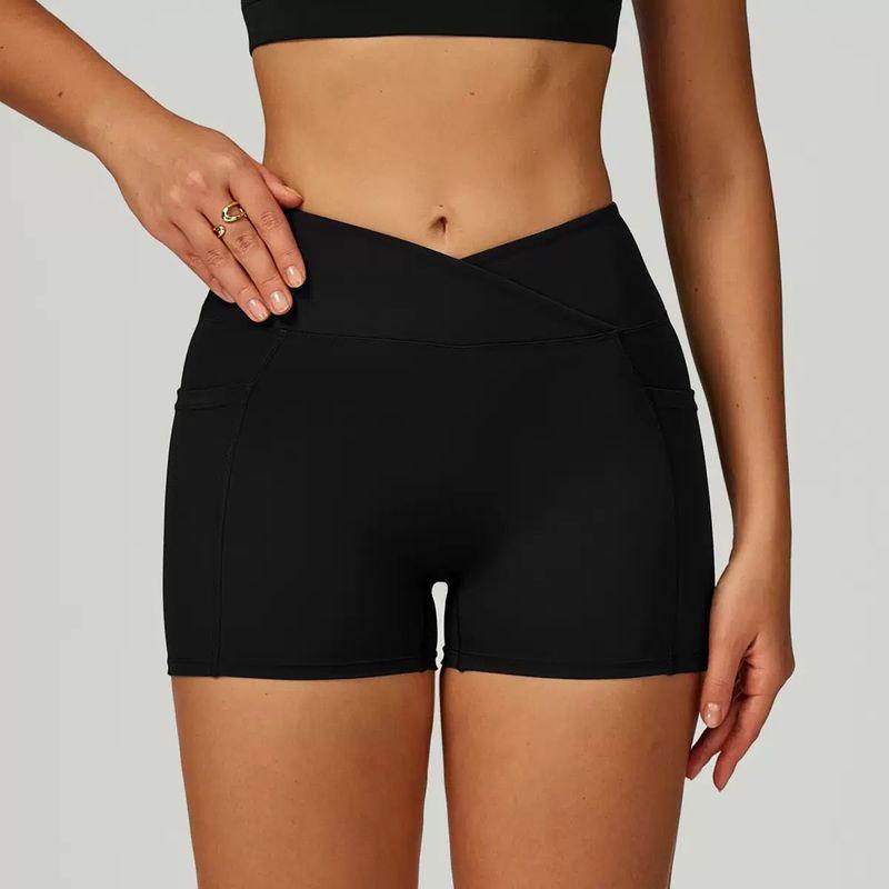 European and American Oiob Yoga Clothes Set Cross Sling Quick-Drying Bra Underwear Summer High Waist Buttock Lifting Sports Short Shorts