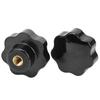 2pcs Industrial Clamping Knob Practical Threaded Hand Knobs Female Thread Knob  Replacement Handle