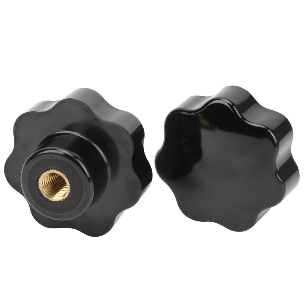 2pcs Industrial Clamping Knob Practical Threaded Hand Knobs Female Thread Knob Replacement Handle