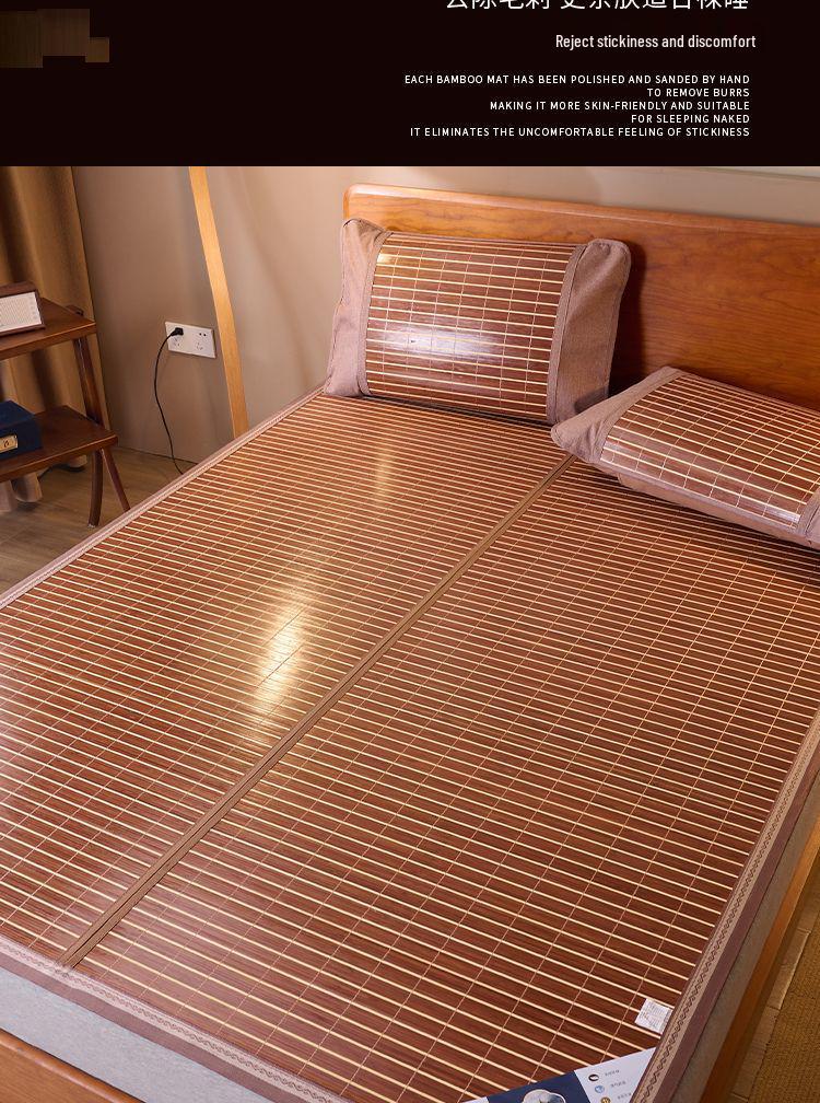 2026 Summer Bamboo Mat: Foldable, Double-Sided Cool Mat for Dormitory Bunk Beds with Free Shipping
