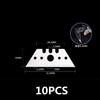 10Pcs Utility Knife Trapezoid Blades Special Knife Blades Steel Material Replacement DIY Art Craft Cutter Tool Blade
