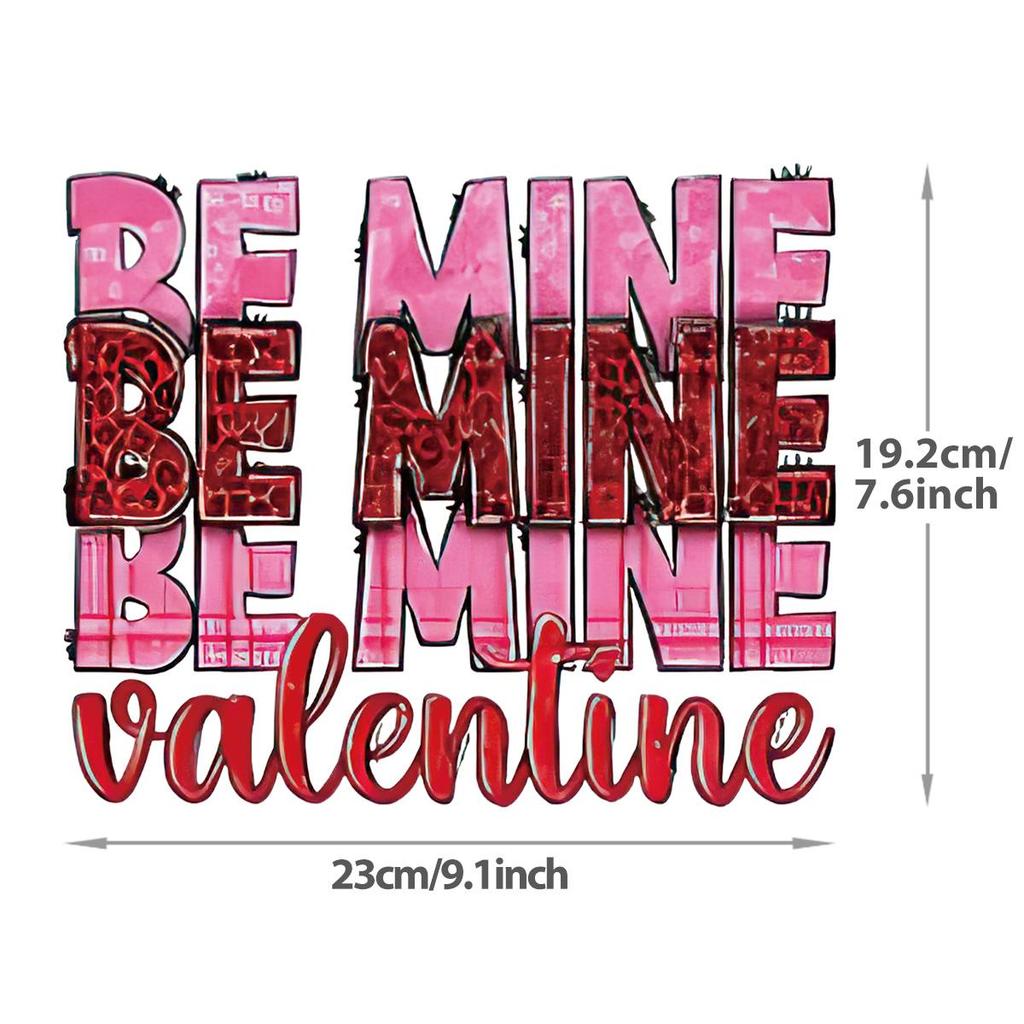 Valentine's Day Gifts: Heat Transfer HTV DTF Customized Couple T-shirts, Heat Press DIY Stickers, Clothing Heat Transfer Stickers