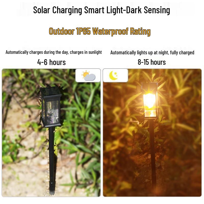 Outdoor Solar Tungsten Filament Lawn Lamp