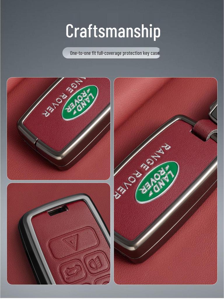 Land Rover Key Case for Range Rover Evoque, Defender, Velar, Discovery Sport, Discovery 5 - Lan Yun Buckle
