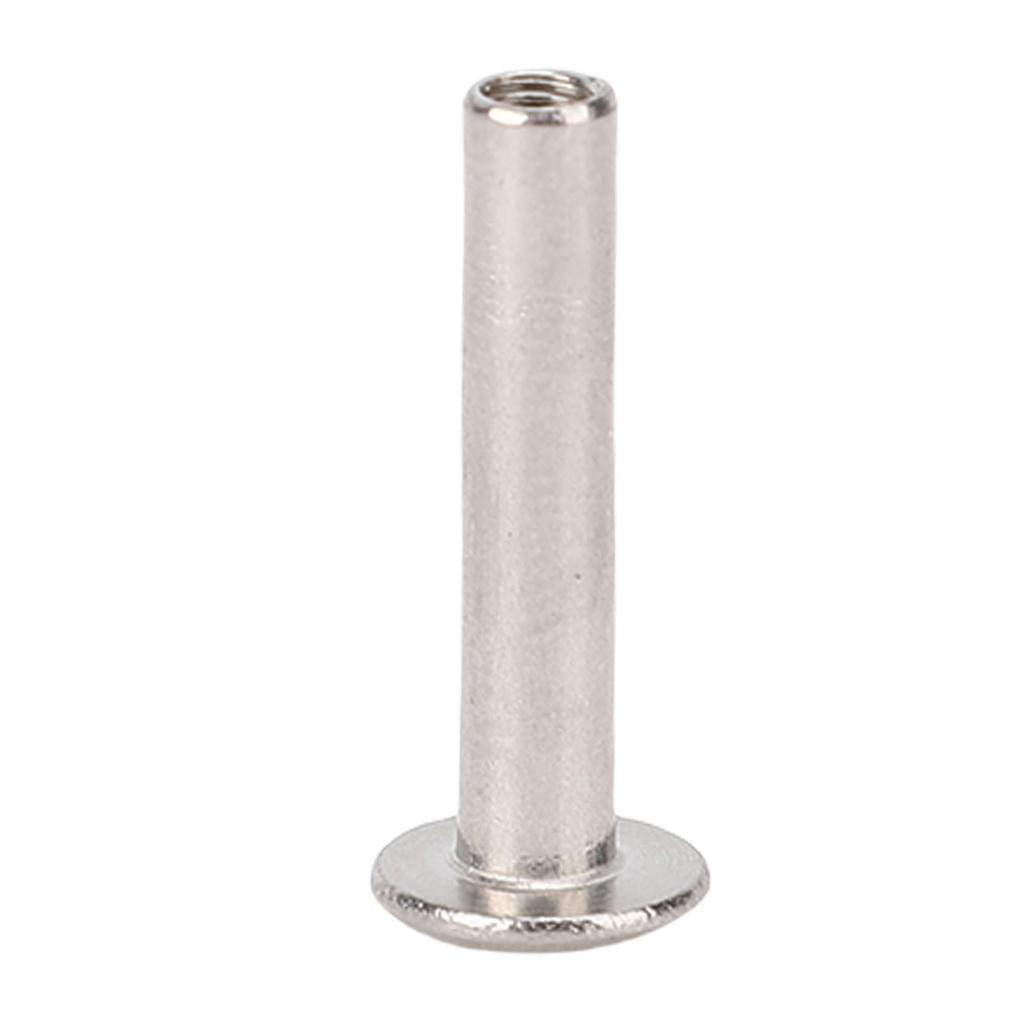 100 Pairs 0.16x0.79x0.33in Rivet Stud Set M3 Stainless Steel Flat Round Head Rivets and Screws for