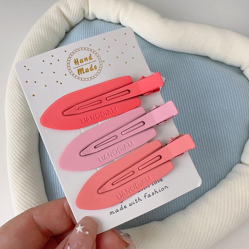 Pink Series Cute Bow Hair Clip for Girls - Small Duckbill Clip for Bangs