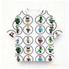 New Fashion Girls Clothing Cute Pink Stripe Star Number "67" 3D Digital Print Specially Designed Short Sleeve