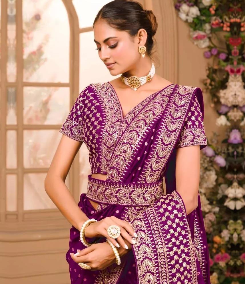 Indian Women Designer Traditional Sari Blouse Party Wear Bollywood Ethnic Wear Saree