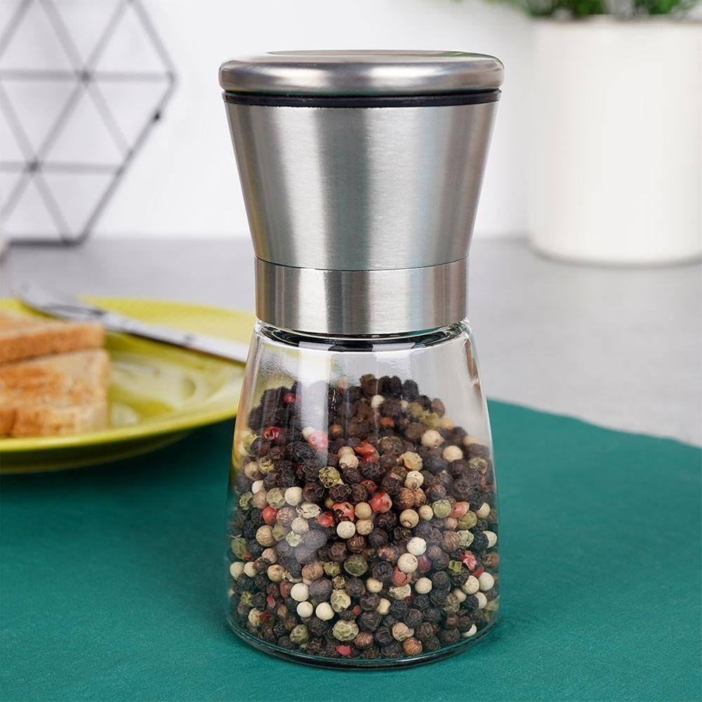 Pepper Salt Spice Grinder Glass Table Spice Grinder