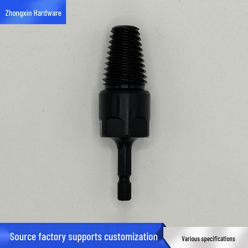 Universal 40Cr Hand Drill Broken Screw Extractor: 80mm Water Pipe & Angle Valve Thread Removal Tool
