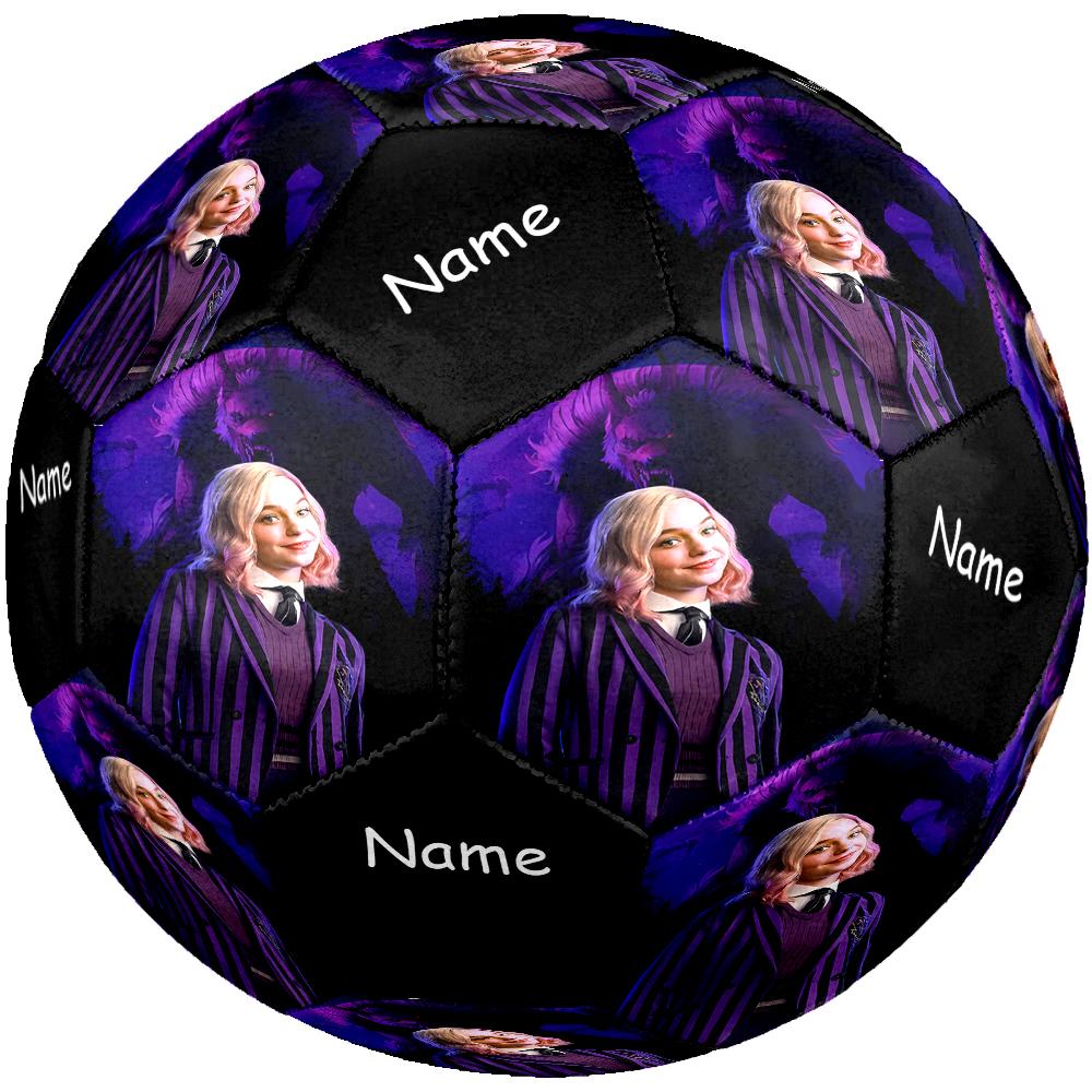 Custom Name Wednesday Theme Size 5 Soccer Ball, Suitable for Both Indoor and Outdoor Matches, a Gift Suitable for Everyone.